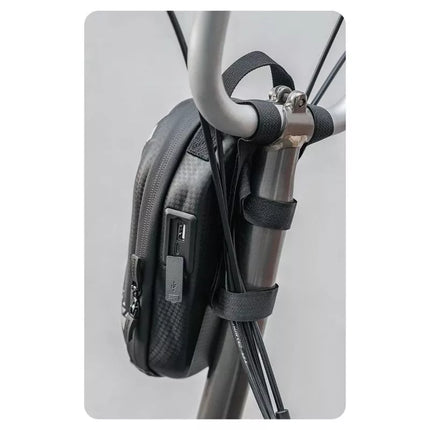 Rockbros krepšys 3011006301 ant dviračio ar paspirtuko vairo, 1,3 l - juoda