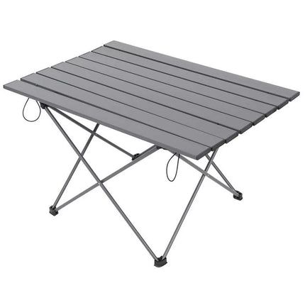 FOLDING TABLE 68x46x40CM GREY ALUMINUM IN A COVER