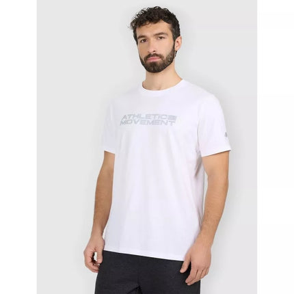 Men's regular printed T-shirt 4F 4FRAW25TTSHM3384-10S