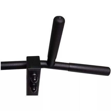 WOODEN AND METAL GYMNASTIC WALL BAR WITH WOODEN BAR AND ACCESSORIES BENCHK 221B A076
