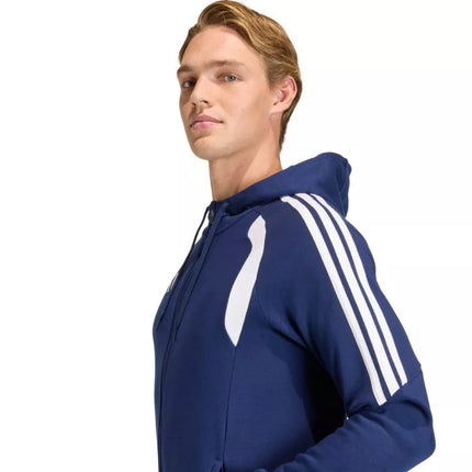 Men's adidas Tiro 26 League Sweat Full Zip Hoodie Navy Blue KF3320
