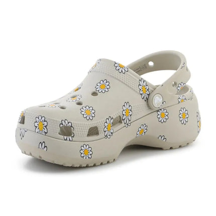 CROCS CLASSIC PLATFORM CLOG IN FLORAL METEOR 212668-1WY