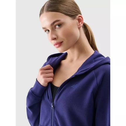 Women's zip-up hooded sweatshirt 4F 4FWMM00TSWSF1763-31S