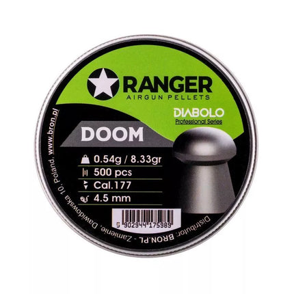 4.5 mm RANGER Diabolo Professional Doom pellets, mushroom, 500 pcs., 0.54 g