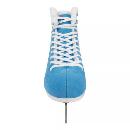 Roces Suede Eco-Fur Figure Skates Blue and White 450702 004