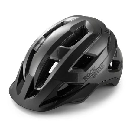 Rockbros LK-67 Jaunimo dviračio šalmas su nuimamu vizieriumi 54–58 cm - Pilkos spalvos