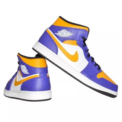 Air Jordan 1 MID Sneakers Los Angeles Lakers LA - DQ8426-517