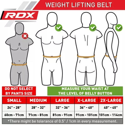 4" GOLD LEATHER BODYBUILDING BELT FOR EXERCISES - RDX S