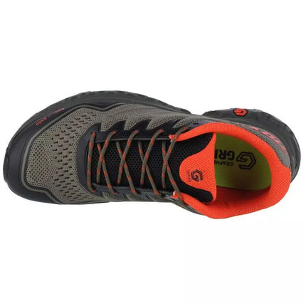 Inov-8 RocFly G 350 men's olive orange shoes.