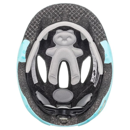 Uvex oyo style flowers cyan matt children's bike helmet 50-54