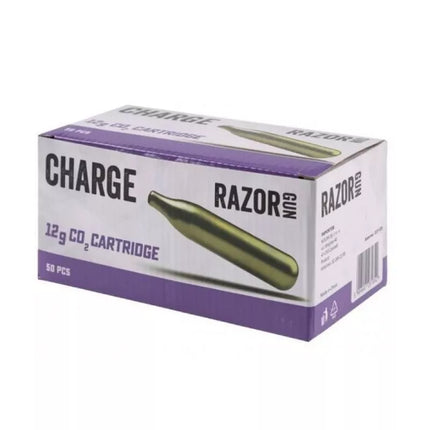 RazorGun CO2 kapsulės 12g - 50 vnt. dėžutėje
