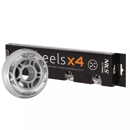 PU 76x24 82A TRANSPARENT WHEELS (4 pcs.) NILS EXTREME