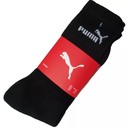 PUMA ilgos kojinės juodos /3 poros/ 7308 200