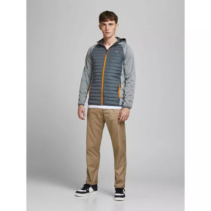 Jack&Jones JJEMULTI QUILTED JACKET 12182242 GREY MELANGE/SET-IN SLE
