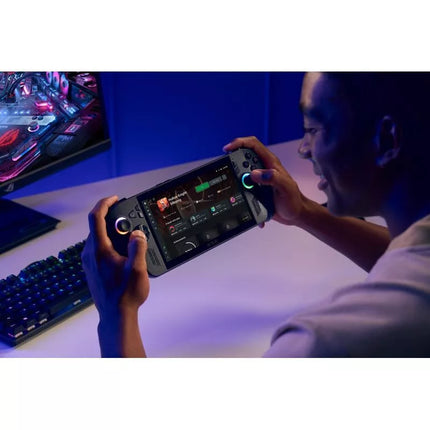ASUS ROG Ally RC73XA-NH011W su Ryzen AI Z2 Extreme, 7.0" FHD Liečiamasis 120Hz IPS lygio 500 nitų Blizgus ekranas, 24GB LPDDR5X, 1TB SSD, Radeon grafika, 80Wh baterija, Win11, Juodas