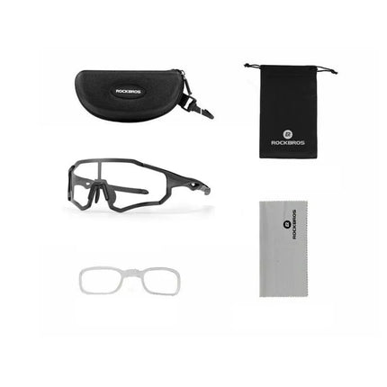 Rockbros photochromic sports glasses, black