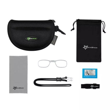 Rockbros 10142 fotokrominiai UV400 dviračių akiniai - balti
