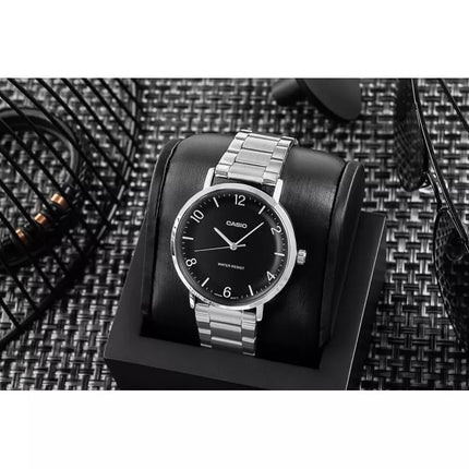 Vyriškas laikrodis CASIO MTP-VT03D-1BDF + DĖŽUTĖ