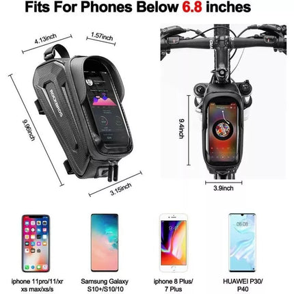 Rockbros frame phone bag, black