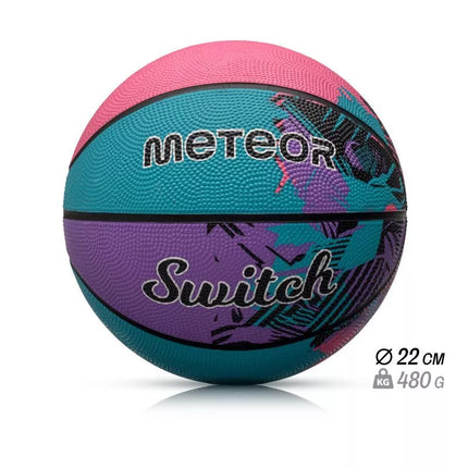Meteor Switch 5 krepšinio kamuolys, 5 dydžio, modelis 16805