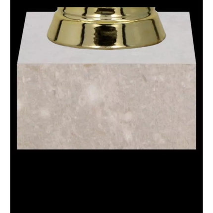 WHITE FIGURINE PEDESTAL