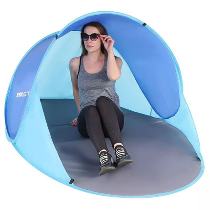 SELF-EXPLODING BEACH SCREEN TENT 190x120x86CM NAVY BLUE