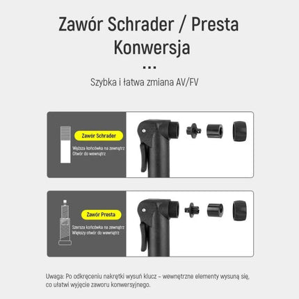 Wozinsky WPR-01 Dviračio siurblys - Juodas