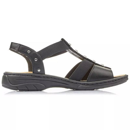 Juodos odinės Rieker basutės W 64580
