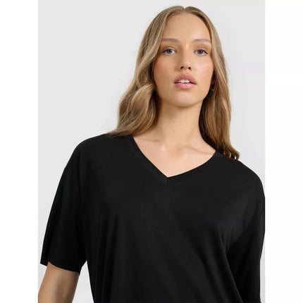Women's oversize T-shirt with modal 4F 4FRAW25TTSHF3283-21S