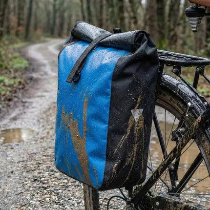 Vandeniui atspari galinė dviračio bagažinė, mėlyna 13.5L XQMAX