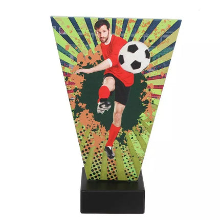Glass football trophy Triumph