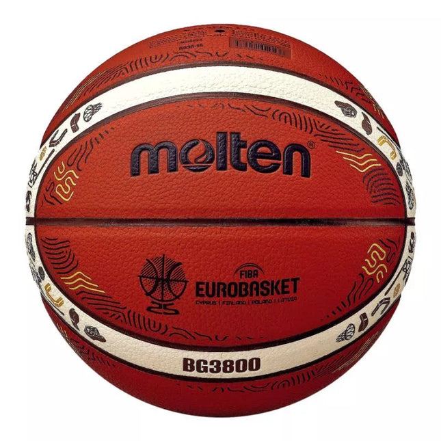 Molten Eurobasket 2025 replika krepšinio kamuolys B7G3800-E5Z