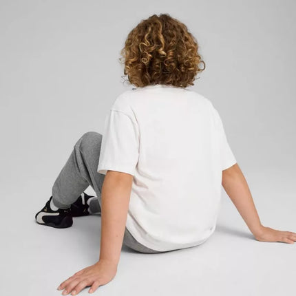 Puma ESS Small No. 1 Logo Relaxed Tee for Kids White 684920 02