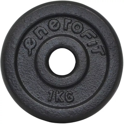 Juodas 1 kg ketaus svoris ENERO FIT Ø26,5 (1 vnt.)