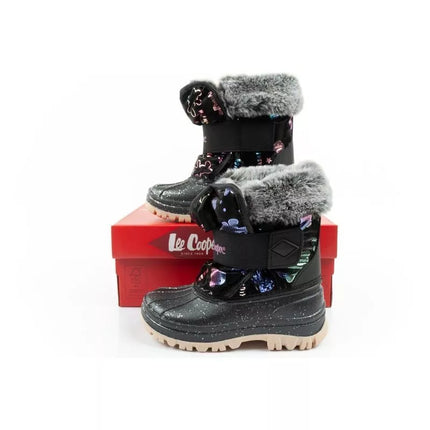 Lee Cooper winter boots children's insulated snow boots for girls black