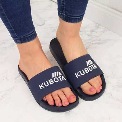 Kubota W KUB1B paprasti baseino flip-flopai, tamsiai mėlynos