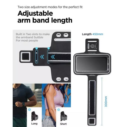 Spigen A703 sports armband 6.9'' - black