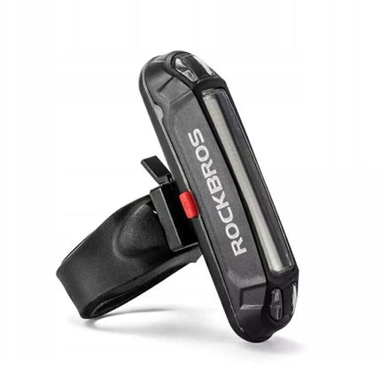 Rockbros A54BK Galinis dviračio žibintas + Micro USB – USB-A laidas – Juodas