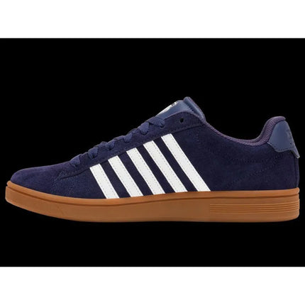 K-Swiss laisvalaikio bateliai COURT TIEBRK II SDE NAVAL ACADEMY/BRIGHT WHITE/GUM-M (09492-465-M)