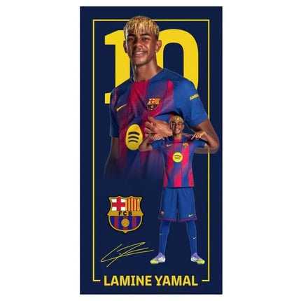 FC Barcelona paplūdimio rankšluostis Yamal iš mikropluošto 70x140 124609