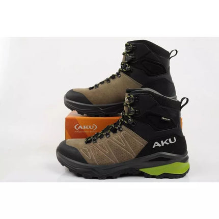Aku men's trekking sports shoes Adapta Gore-tex leather black green
