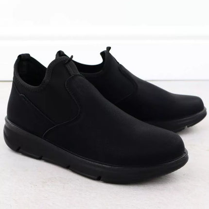 Women's low black ankle boots Potocki 25-90356