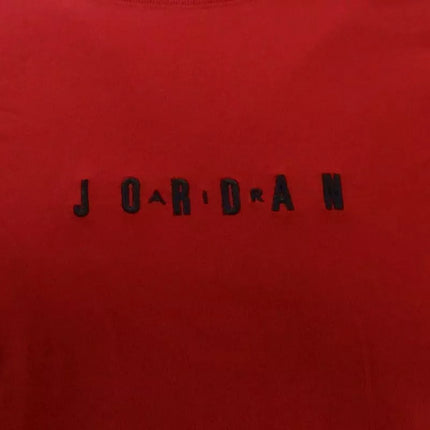 Air Jordan Jumpman Siuvinėtas Air Crew Raudonas Vyriškas Marškinėlis - DM3182-689