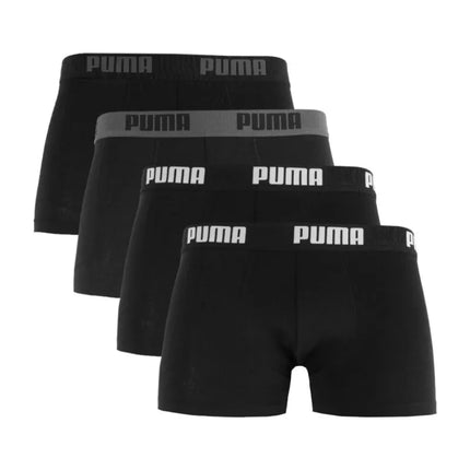 Puma Klasikiniai Vyriški Bokseriai 4 vnt. pakuotė Juodi 938198 01
