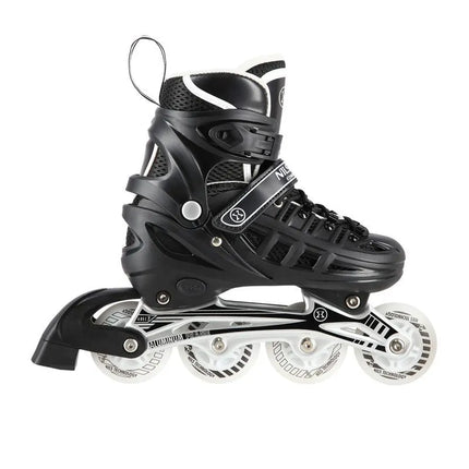 Nils Extreme NH10905 4in1 inline skates with replaceable hockey blade, black LED, size M (35-38)