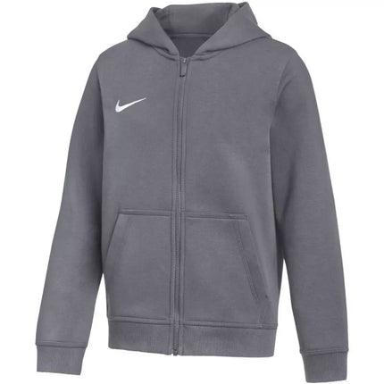 Nike Park 26 flisinis džemperis su pilnu užtrauktuku ir gobtuvu vaikams, pilkas IB1232 071