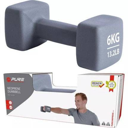 NEOPRENE Dumbbell 6KG PURE 2 IMPROVE