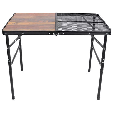 SULANKSTOMAS KEMPINGO STALAS 90X60X36-68CM PLIENO TINKLINIS MEDIS