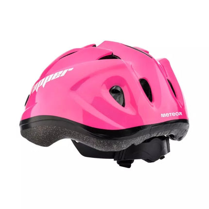 Dviračio šalmas Meteor KS07 Apper, dydis M 52-56 cm, rožinis, 24899