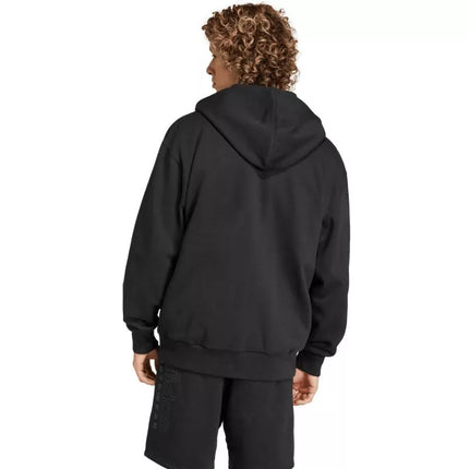Vyriškas adidas All Szn Fleece Džemperis su Gobtuvu ir Užtrauktuku, Juodas IX1249